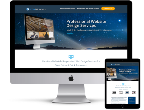 Professional web design and development process showing modern website layout creation and user interface planning