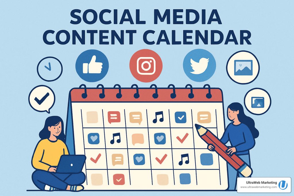 Social media content calendar