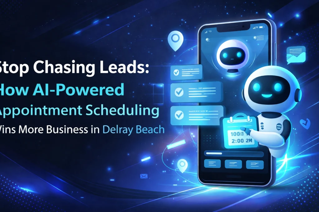 Blog post header with abstract design and typography elements for digital content marketing