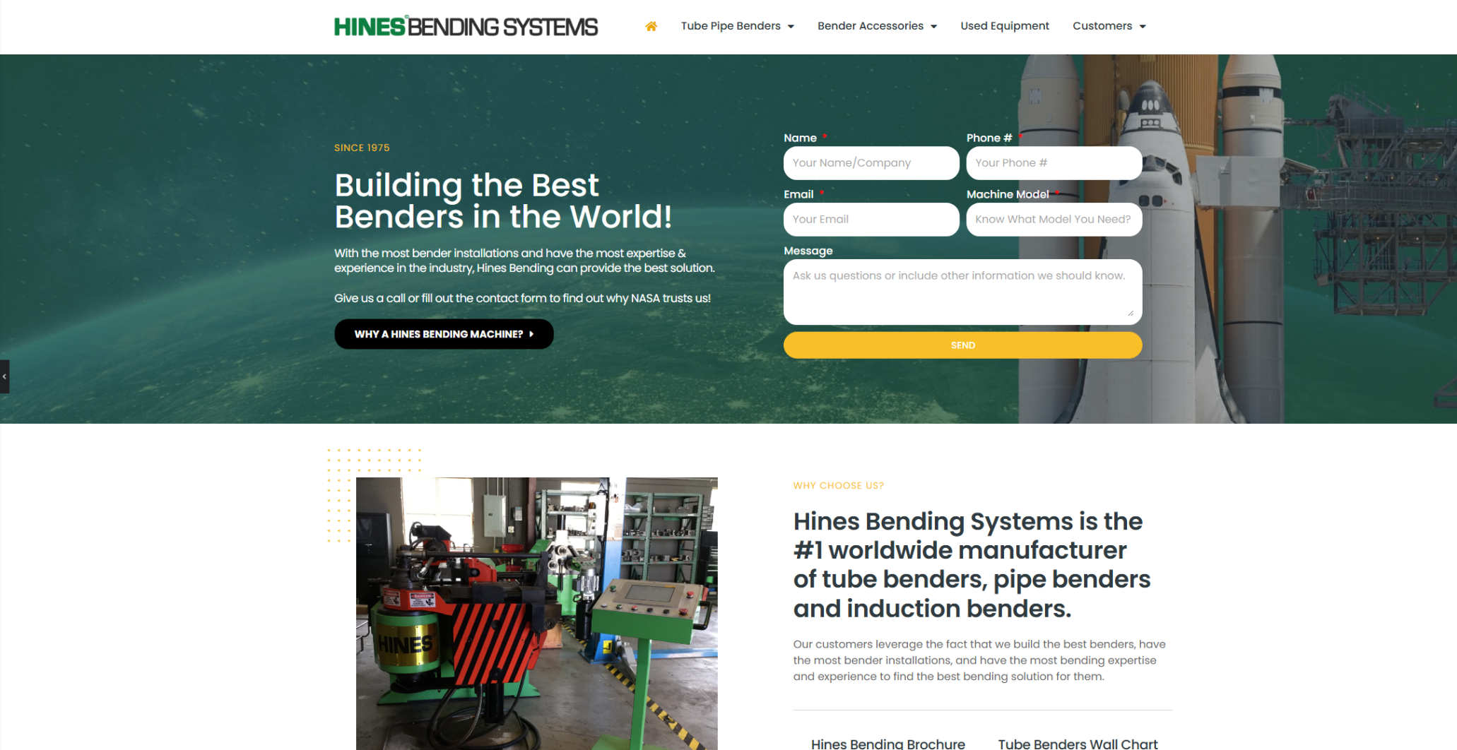 Bending Machines Web Design